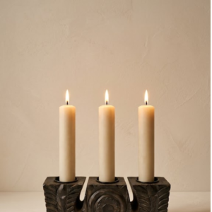 Gilded 3 candle stand