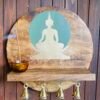 gautama buddha meditation shelf
