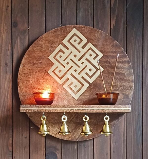 Endless knot Mandir Shelf