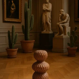 Desert cactus sculpture