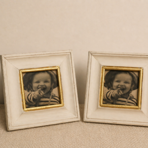 Twin Ivory Photo Frames